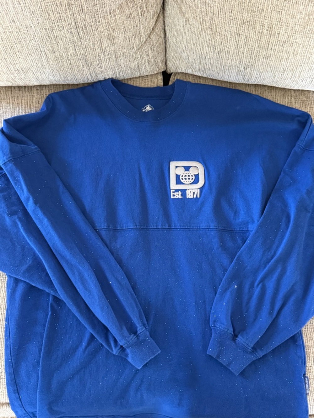 Disney Royal Blue Crewneck Spirit Jersey with White Logo - Make A Wish